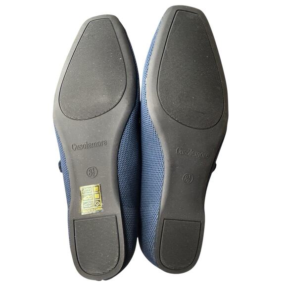 Cusolemore NEW Blue Mary Jane Knit Ballet Shoes Women’s 8.5 Arch Support Comfort - Picture 7 of 7